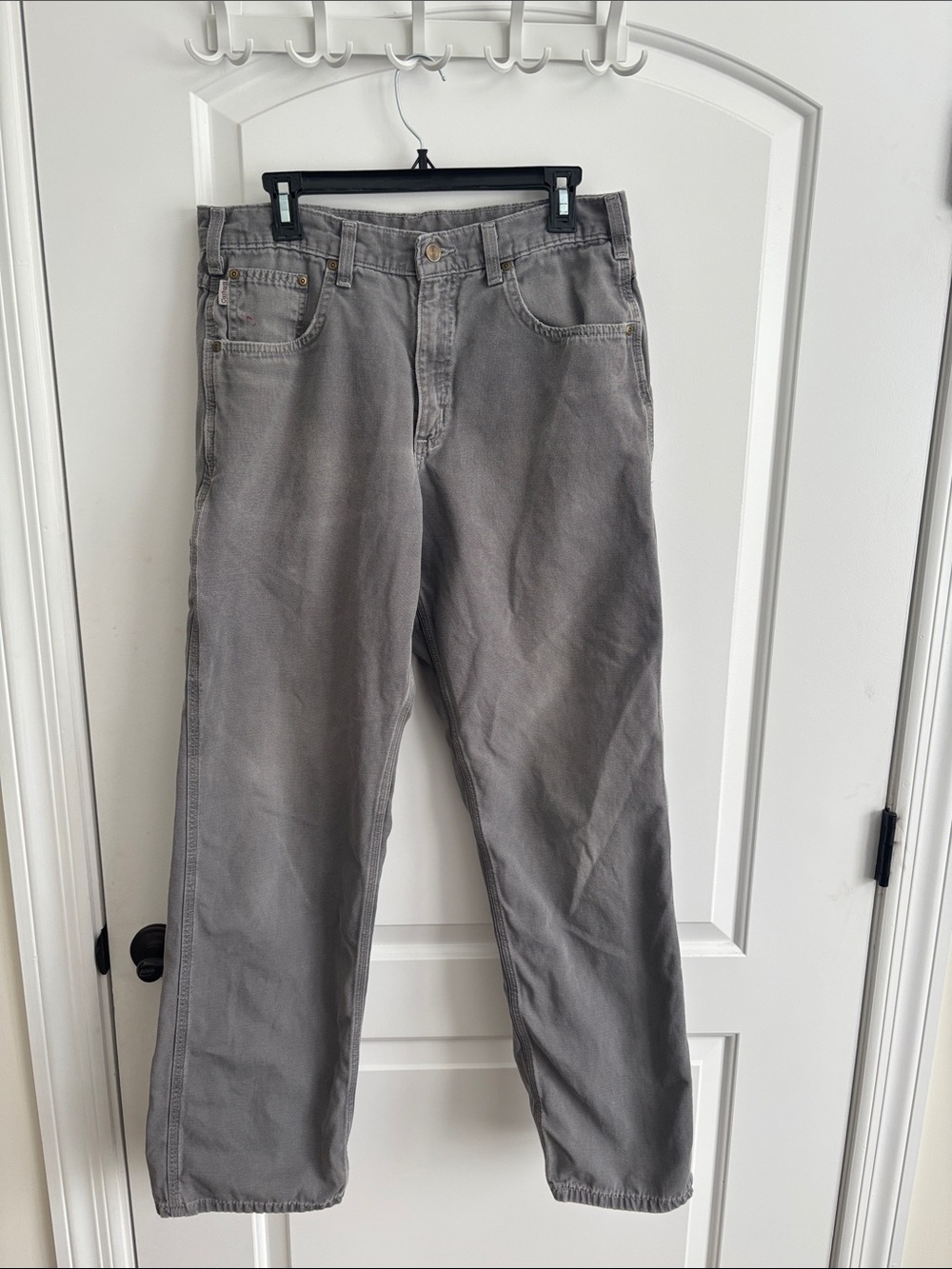 Carhartt Loose Original Fit Washed Duck Utility Work Pants Men's 34x34